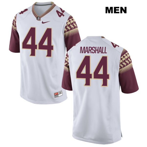 Men's NCAA Nike Florida State Seminoles #44 Chandler Marshall College White Stitched Authentic Football Jersey SIV3169CJ